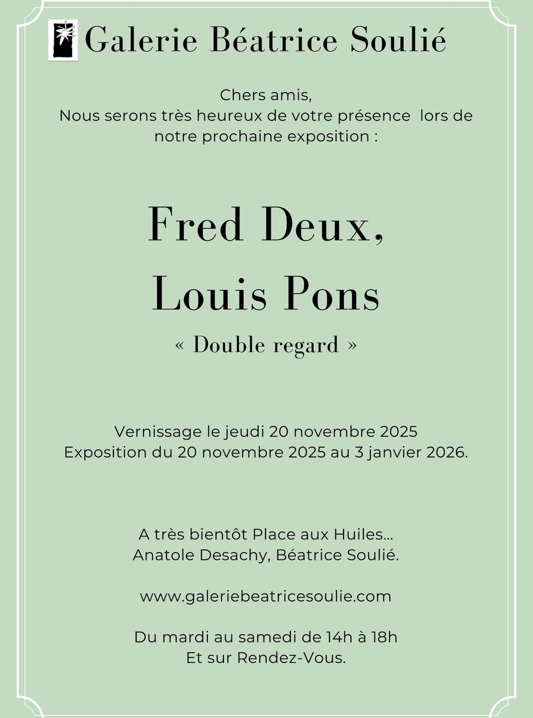 Double Regard • Fred Deux et Louis Pons