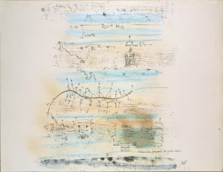 Encre de Chine, pastel, craie, argent, empreinte de tissu.
© Adagp, Paris 2023. Photographe Piotr Trawinski | Collection Musée de l’Hospice Saint-Roch, Issoudun