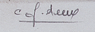 Signature c. f. deux